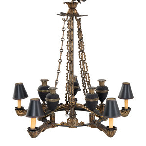 A William IV Style Gilt Metal Five Light 347dad