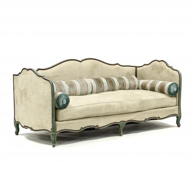 VINTAGE FRENCH PAINTED AND UPHOLSTERED 347dae