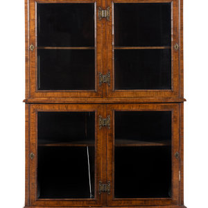 An English Walnut Bookcase Early 347db3