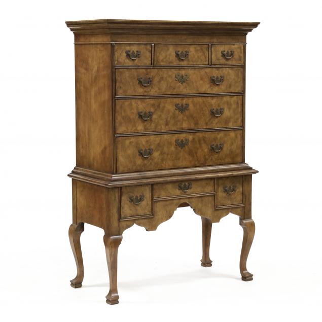 BAKER QUEEN ANNE STYLE WALNUT 347dda