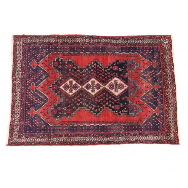 PERSIAN AREA RUG Red field with