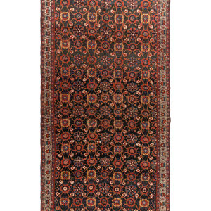 A Khamseh Wool Rug
Dated 1843
9