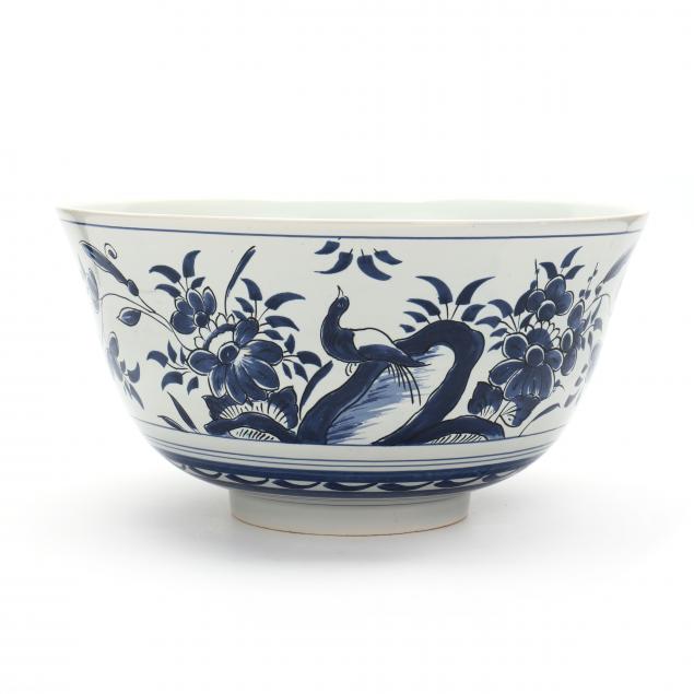 CERAMIC DELFT PUNCH BOWL FOR COLONIAL