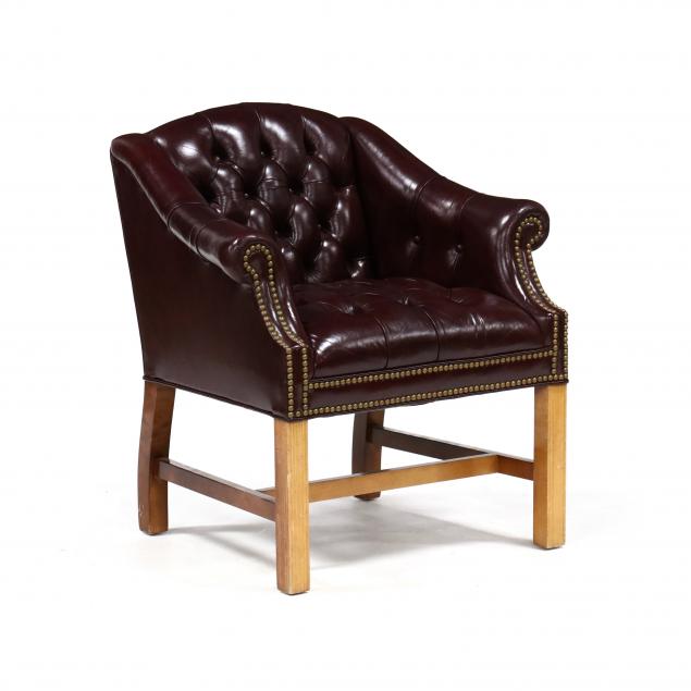 HICKORY TUFTED LEATHER CLUB CHAIR 347e6a