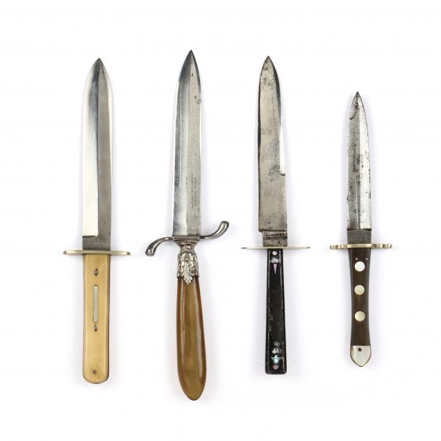 FOUR 19TH CENTURY SHEFFIELD BOWIE