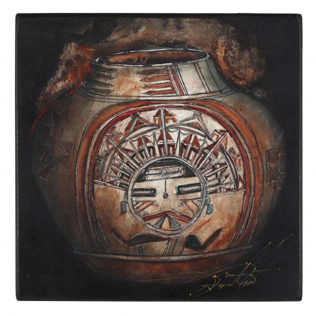 K. LATOURRETTE (NM), PAINTING OF A HOPI