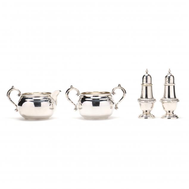 FOUR STERLING SILVER DINING ACCESSORIES