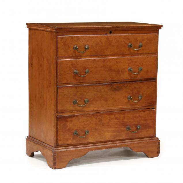 NEW ENGLAND LATE CHIPPENDALE PINE 34802b