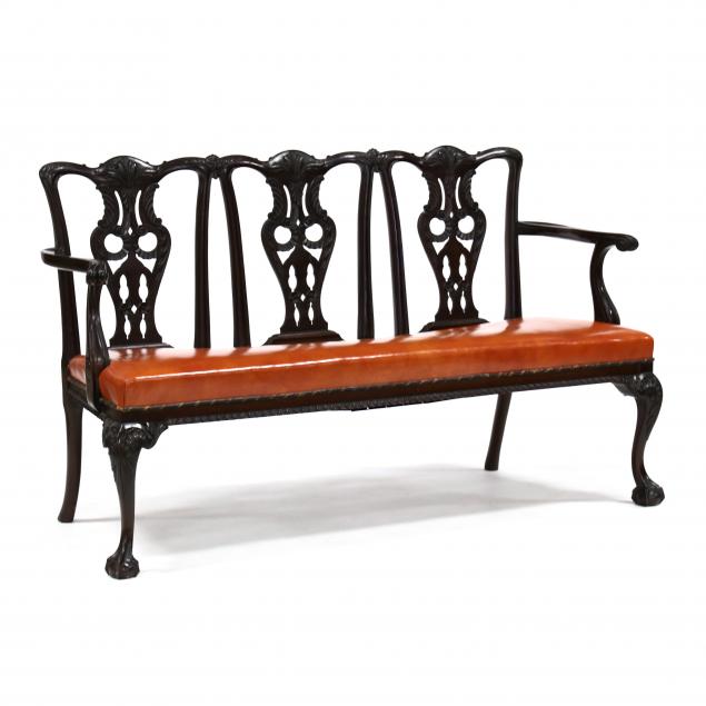 CHIPPENDALE STYLE CARVED MAHOGANY