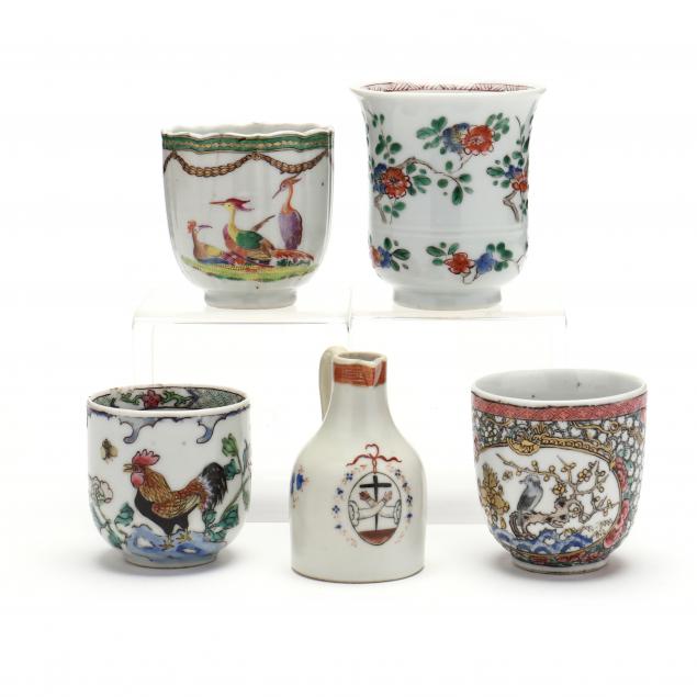 A GROUP OF CHINESE EXPORT TEA PORCELAINS 3480a0