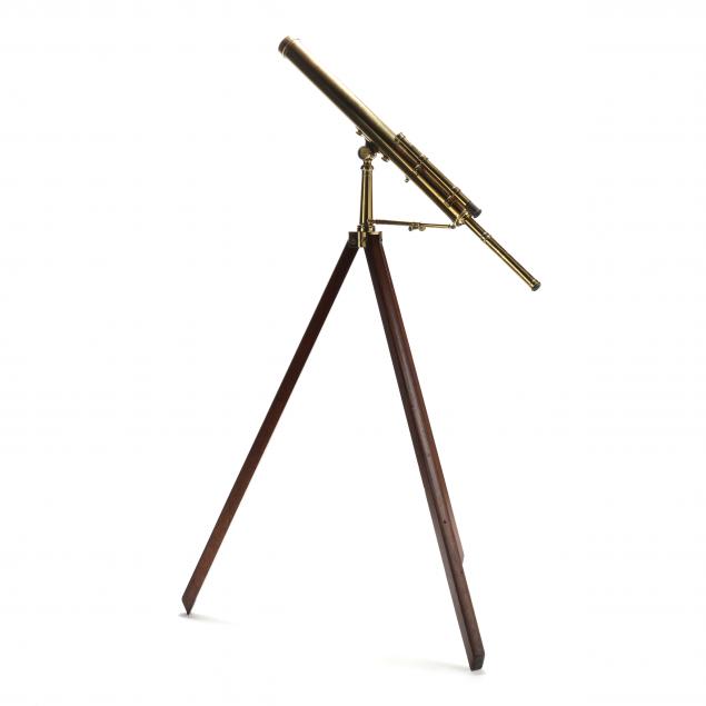 THOMAS MILLARD ANTIQUE BRASS TELESCOPE 348139