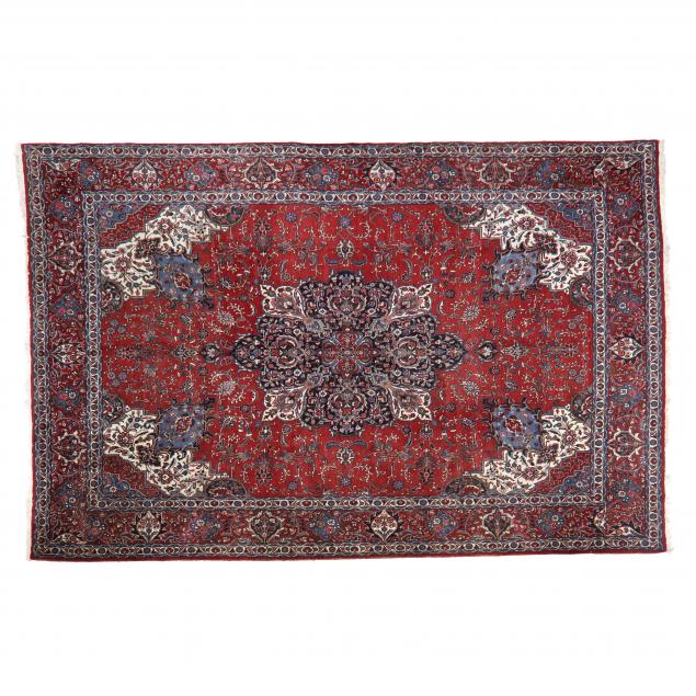 KASHAN CARPET Red field with large 348143