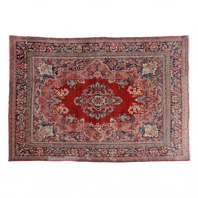 INDO-MAHAL CARPET Red field with