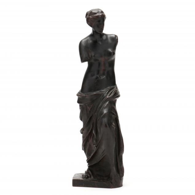 A BRONZE STATUE OF VENUS DE MILO