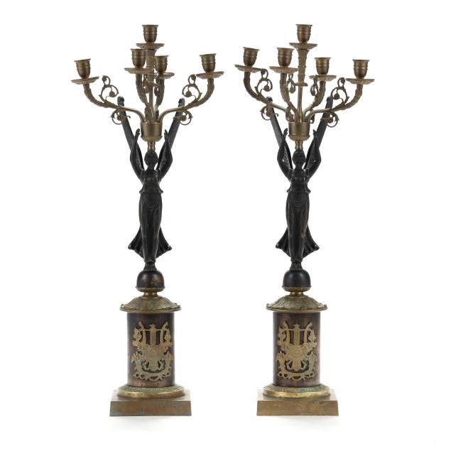 PAIR OF EMPIRE STYLE WINGED VICTORY