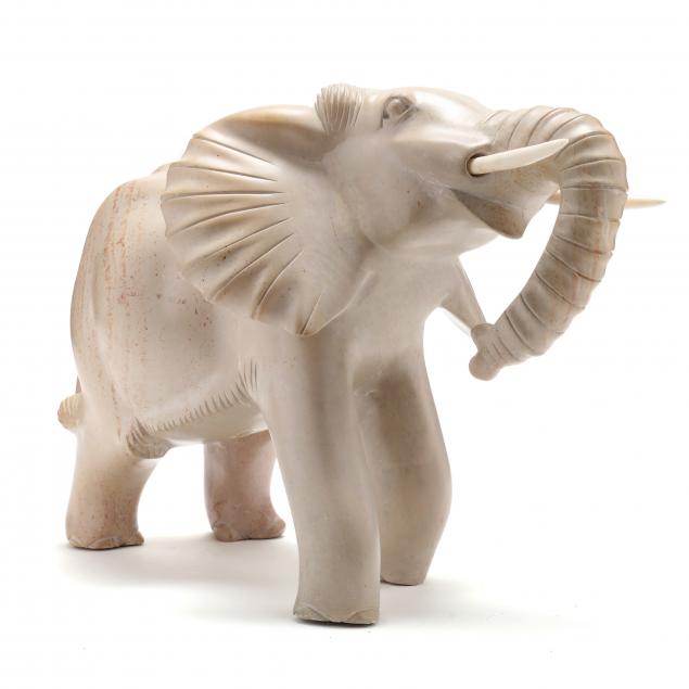 CARVED HARDSTONE ELEPHANT Kenya,