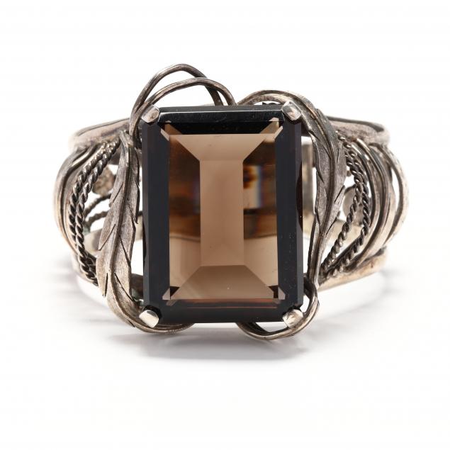 STERLING SILVER AND SMOKY QUARTZ 348310