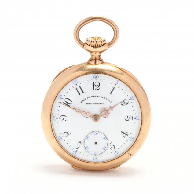 LADY S GOLD OPEN FACE POCKET WATCH  348318