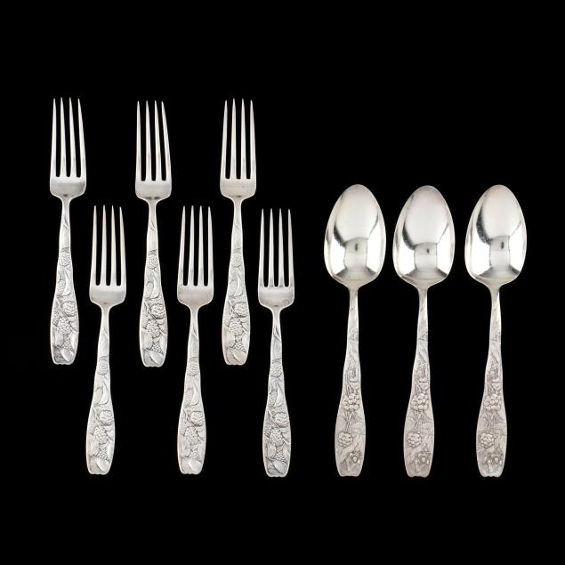 WHITING BERRY STERLING SILVER FLATWARE 34835f