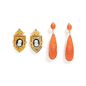 COLLECTION OF VICTORIAN EARRINGS 348366