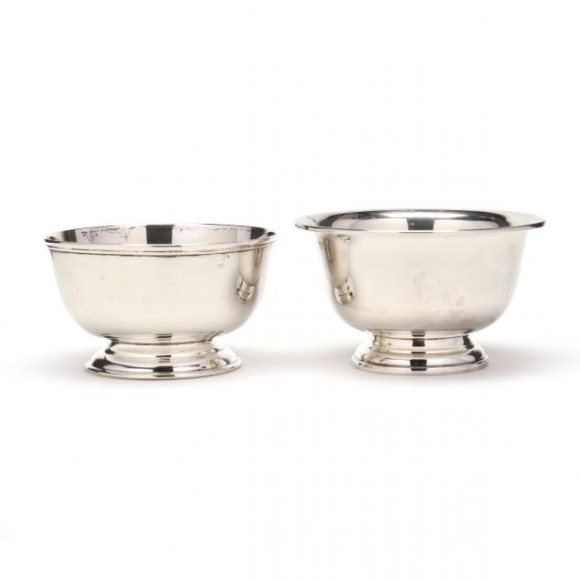 TWO SMALL STERLING SILVER REVERE