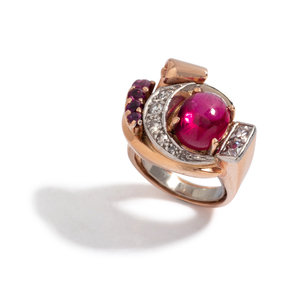 RETRO, SYNTHETIC RUBY, RUBY AND