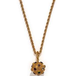 YELLOW GOLD AND GEMSTONE SPUTNIK 34842c