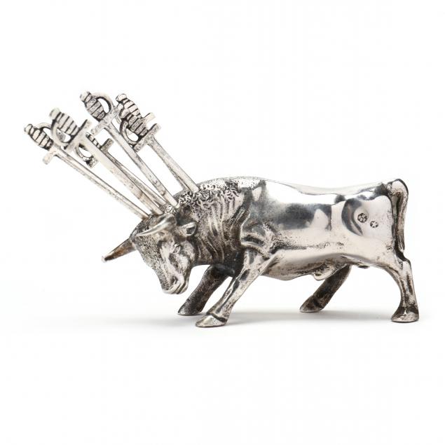 SPANISH .915 SILVER BULL FORM HOLDER