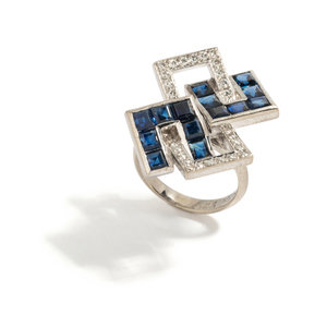 DIAMOND AND SAPPHIRE RING
In a