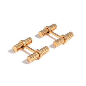 TIFFANY CO YELLOW GOLD CUFFLINKS Consisting 348439