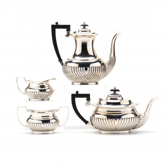 A SHEFFIELD SILVERPLATE COFFEE AND TEA