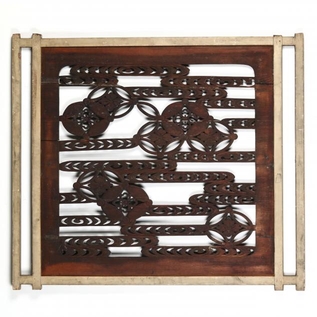 A JAPANESE RINPA STYLE WOOD CARVED