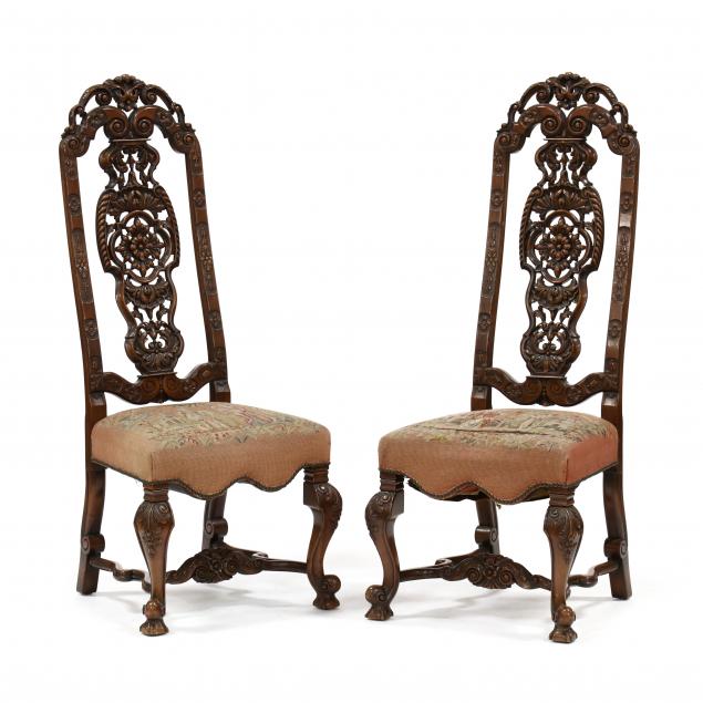 PAIR OF RENAISSANCE REVIVAL CARVED