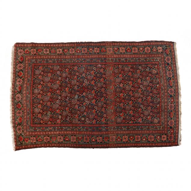 KURDISH AREA RUG Brown filed with