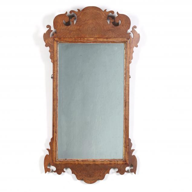 CHIPPENDALE STYLE WALL MIRROR Late 3484b3