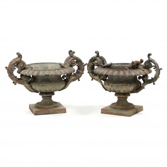 PAIR OF VICTORIAN DOUBLE HANDLED