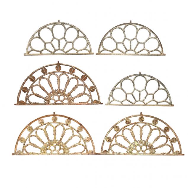 SIX CAST IRON ARCHITECTURAL ELEMENTS