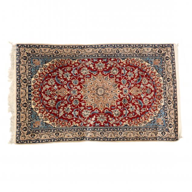 ISFAHAN AREA RUG Red field with 34854e