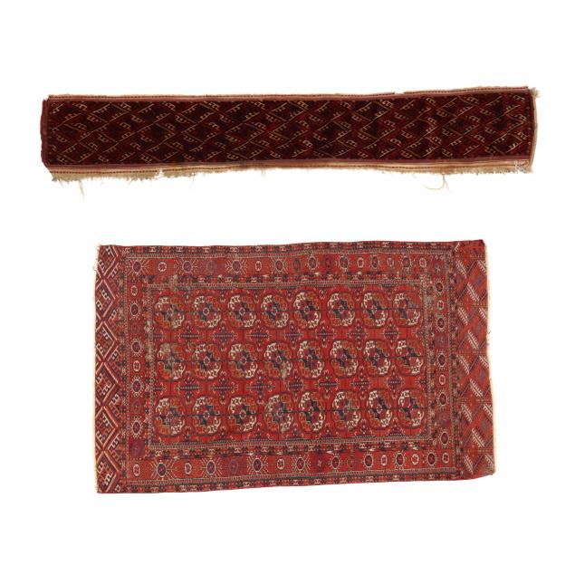 TWO AREA RUGS To include a Turkoman 348554