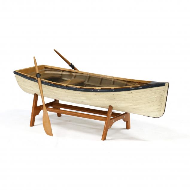 VINTAGE CHILD S ROW BOAT Mid 20th 3485d2