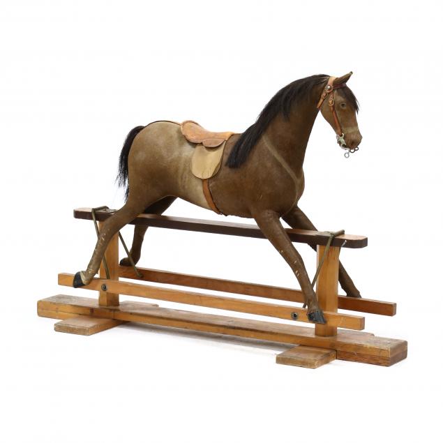 VINTAGE CHILDS ROCKING HORSE Mid-20th
