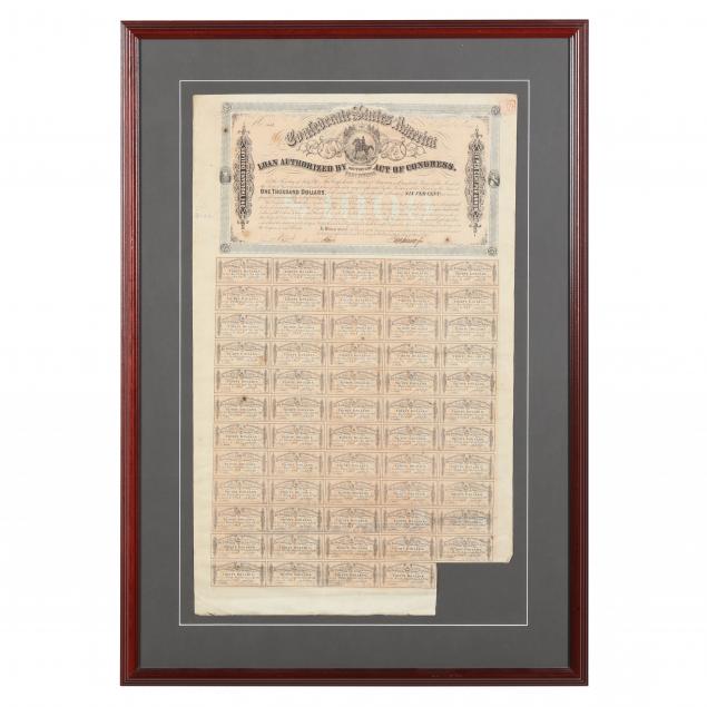 FRAMED CONFEDERATE 500 BOND Second 3485f6