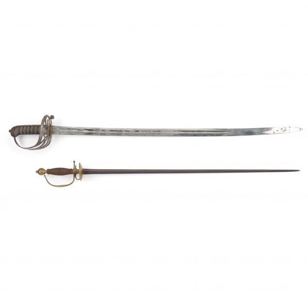 TWO 19TH CENTURY EUROPEAN SWORDS