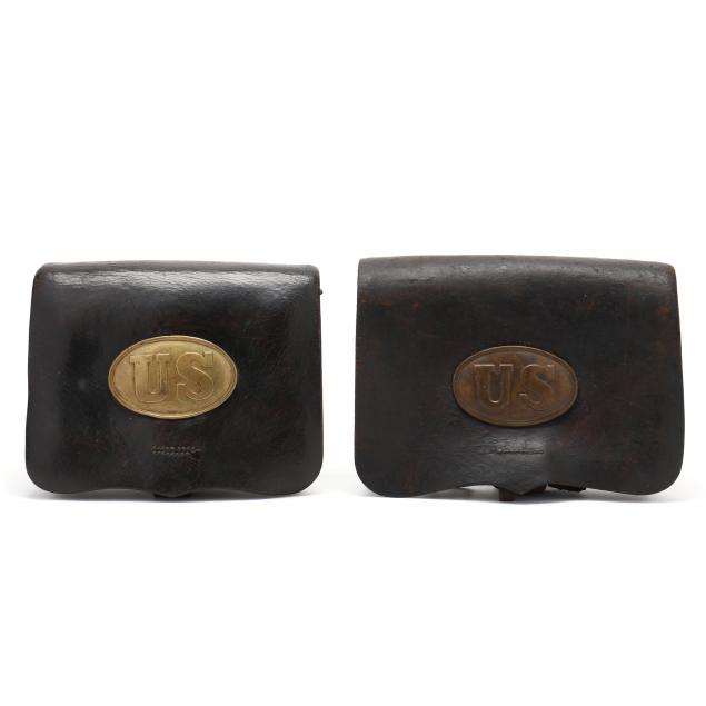 TWO UNION M1855 CARTRIDGE BOXES 348615