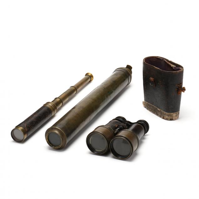 TWO 19TH CENTURY SPYGLASSES AND 34862f