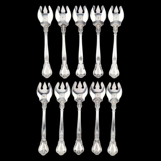 TEN GORHAM CHANTILLY STERLING SILVER 3486f9