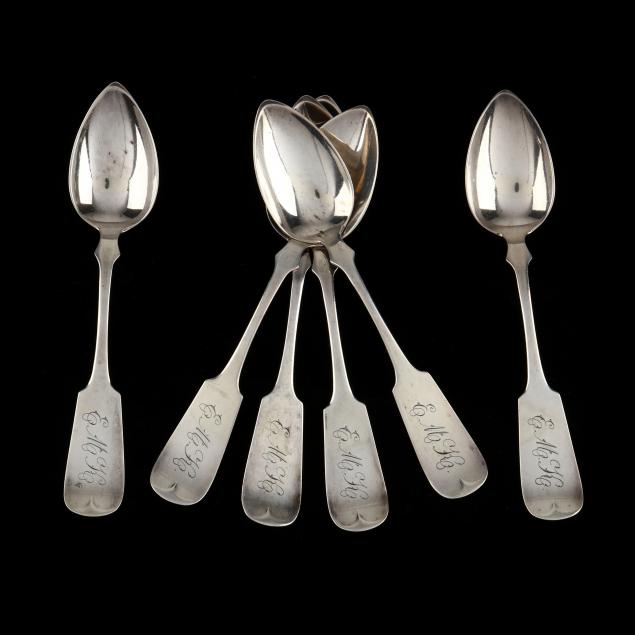 SIX ANTIQUE HOTCHKISS & SCHREUDER STERLING