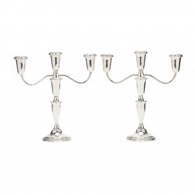 A PAIR OF AMERICAN STERLING SILVER 34873a