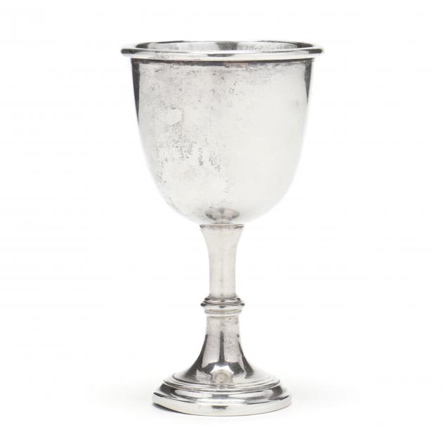 A GEORGE V SILVER EGG CUP Mark