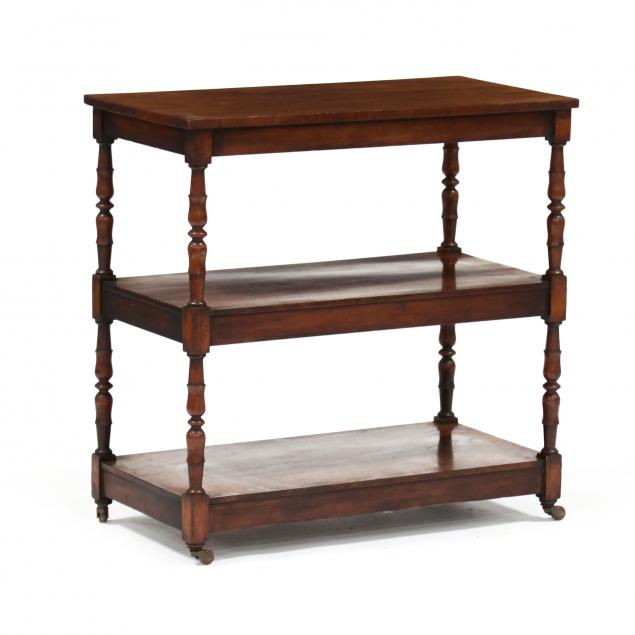 ANTIQUE ENGLISH THREE TIERED STAND